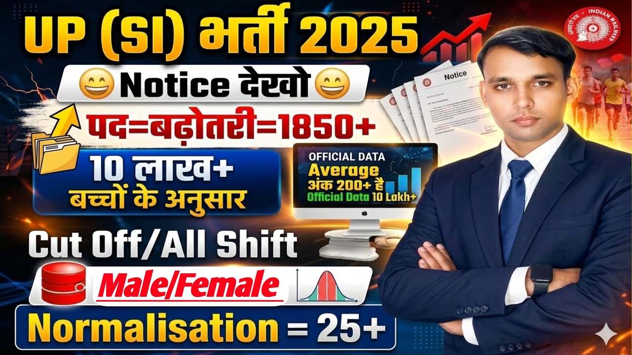 UP SI Cut Off 2026😱😱Safe Score All Shift Exam Analysis & Normalisation Hard vs Easy Cut Off 2026