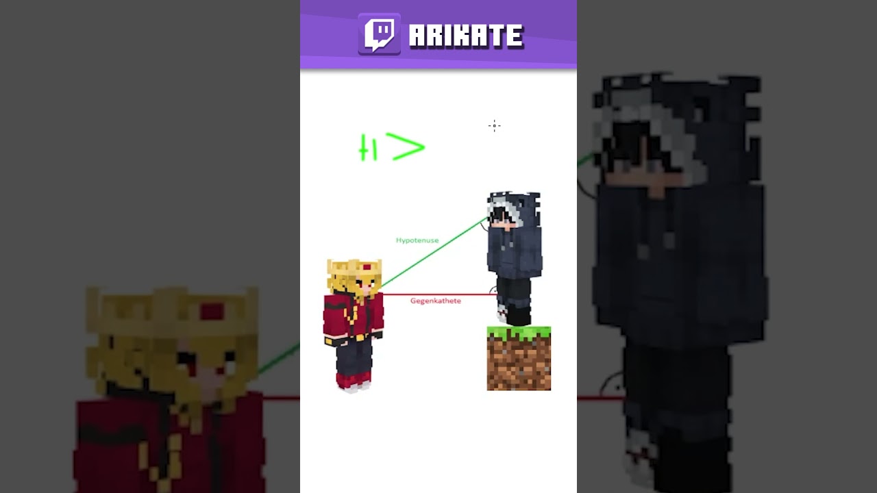 Minecraft PVP TRICK MATHEMATISCH ERKL&Auml;RT! #minecraftshorts #minecraft #gaming