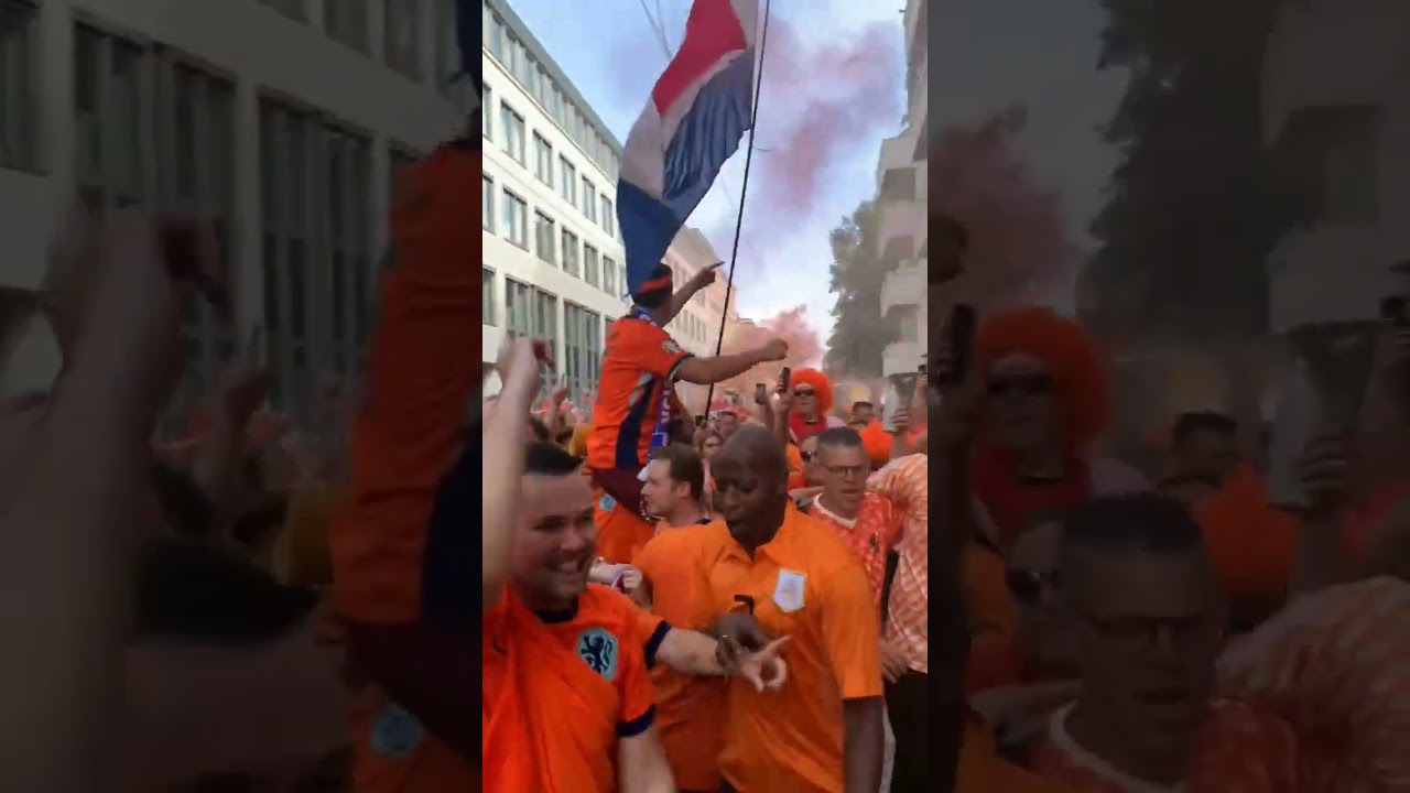 Dutch Oranje In Leipzig #viral #football #casual #ultras #netherlands #uefa #euro2024 #funny #fyp