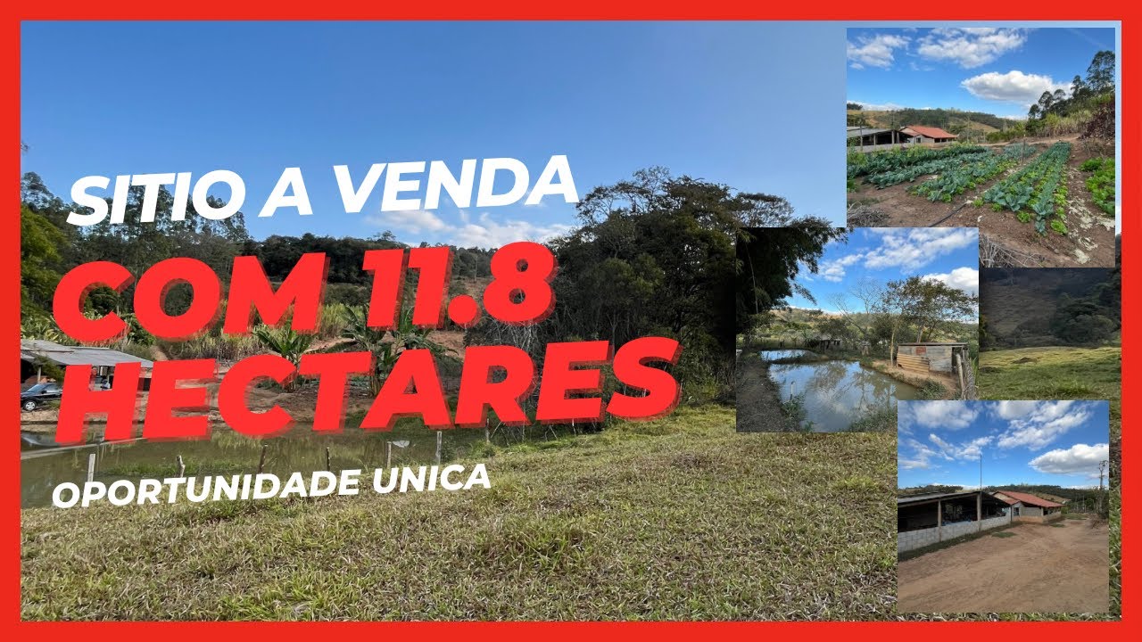 Sítio a Venda com 11.8 Hectares, localizado em Jeceaba , Minas Gerais . Oportunidade única .