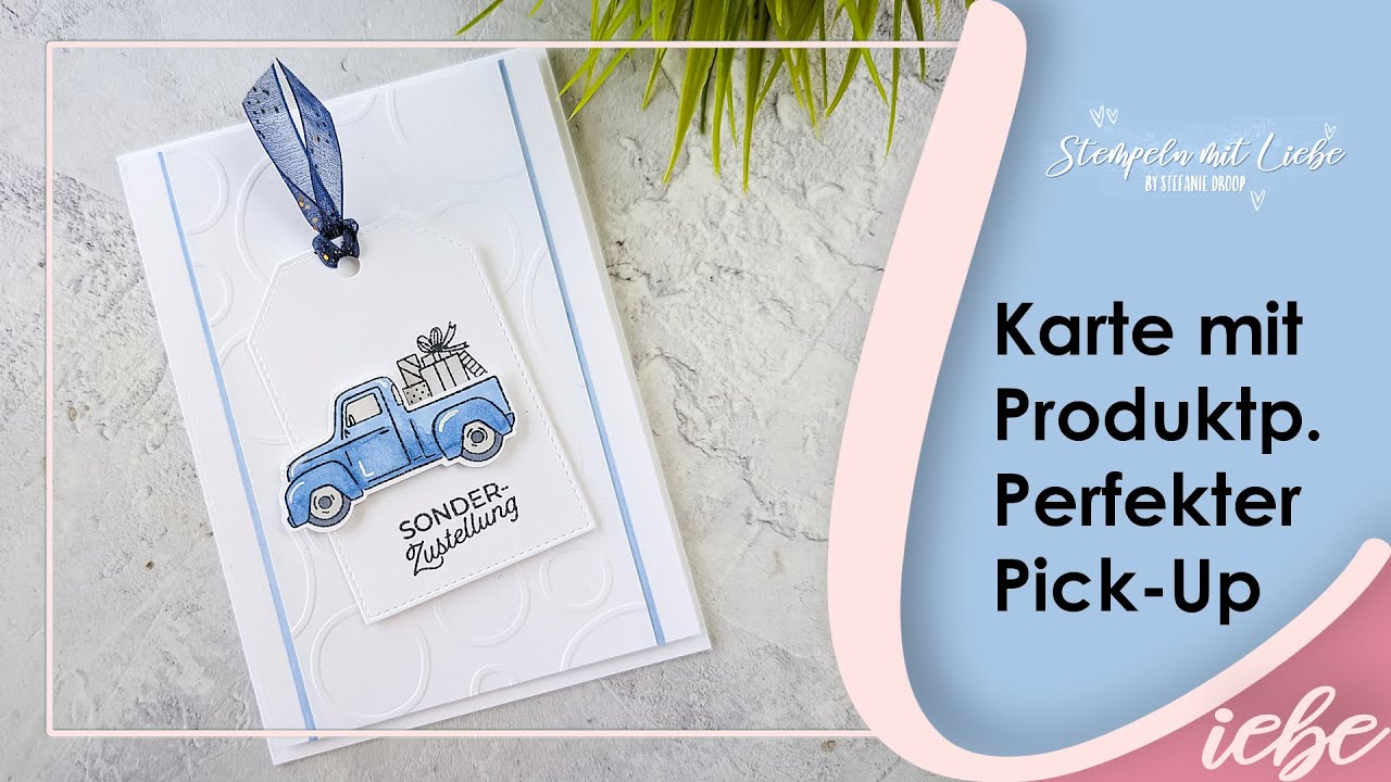 Stampin' Up! | Tutorial: Karte mit Produktpaket Perfekter Pick-Up 🌺- Livestream  | Anleitung