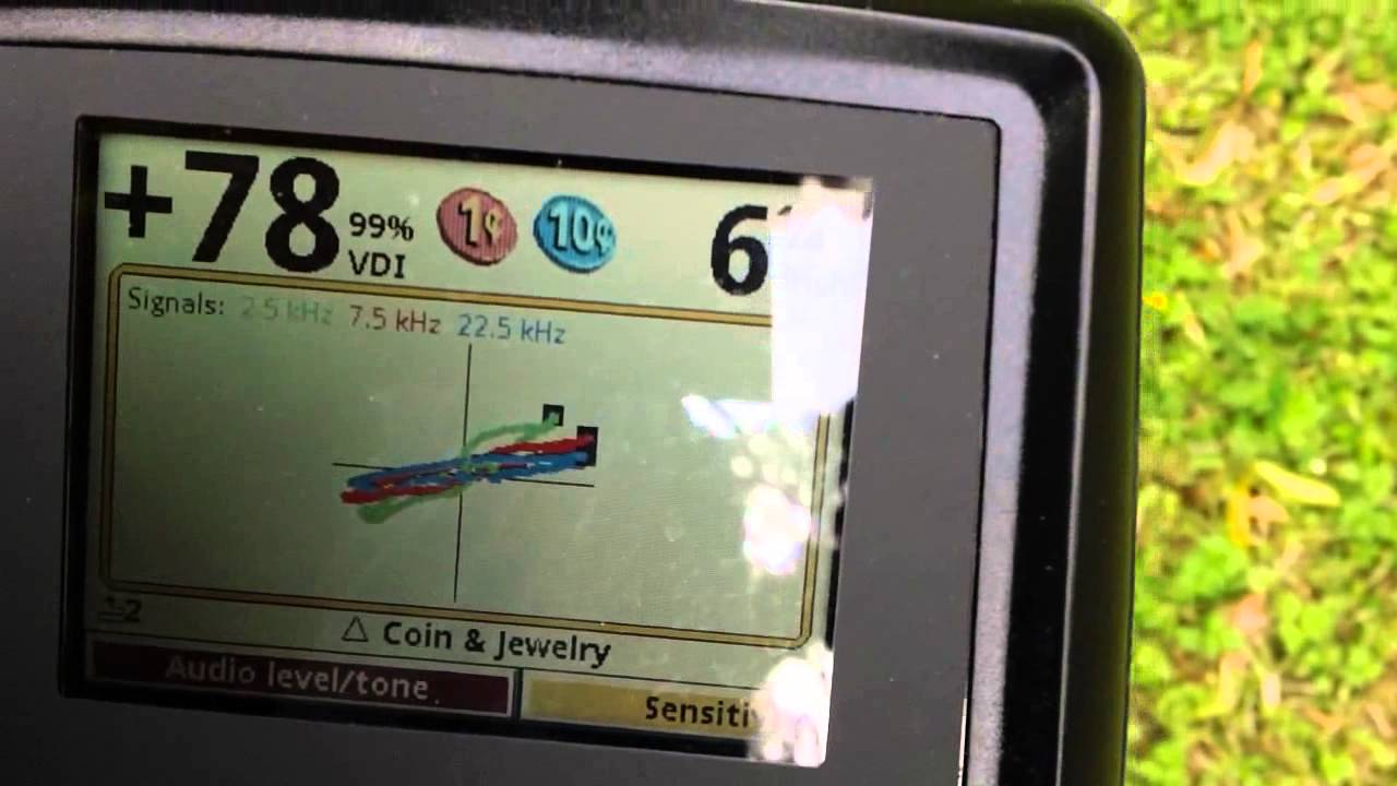 Whites V3i metal detector in local park