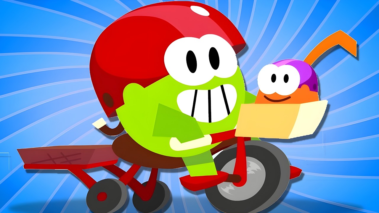 Om Nom Kartun Episode dan Video Animasi Lucu Lainnya | Nom di atas Roda | Om Nom Indonesia