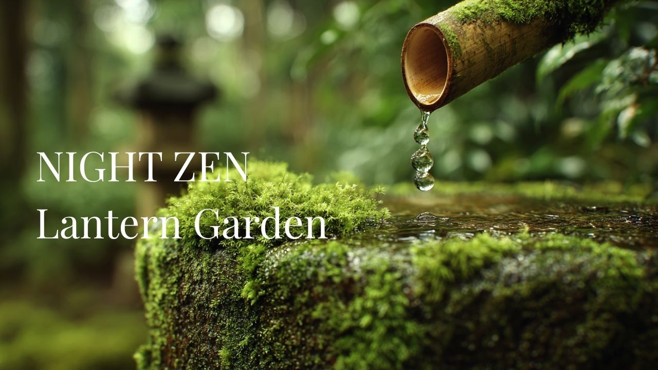 Night Zen Lantern Garden | Japanese Ambient Stillness (20min)