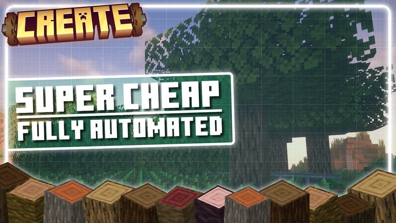 Super Easy to Make Create Mod Tree Farm Design!