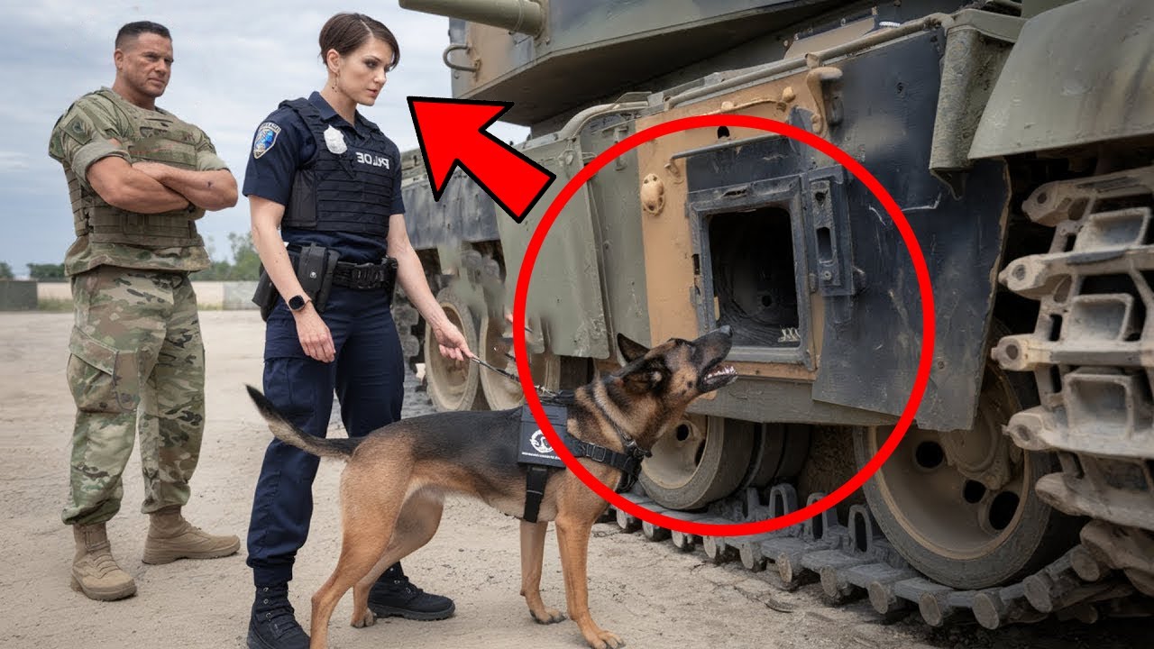 Câinele nu înceta să zgârie ușa Tancului,Iar când a sosit Poliția, ceea ce au descoperit i-a Șocat..
