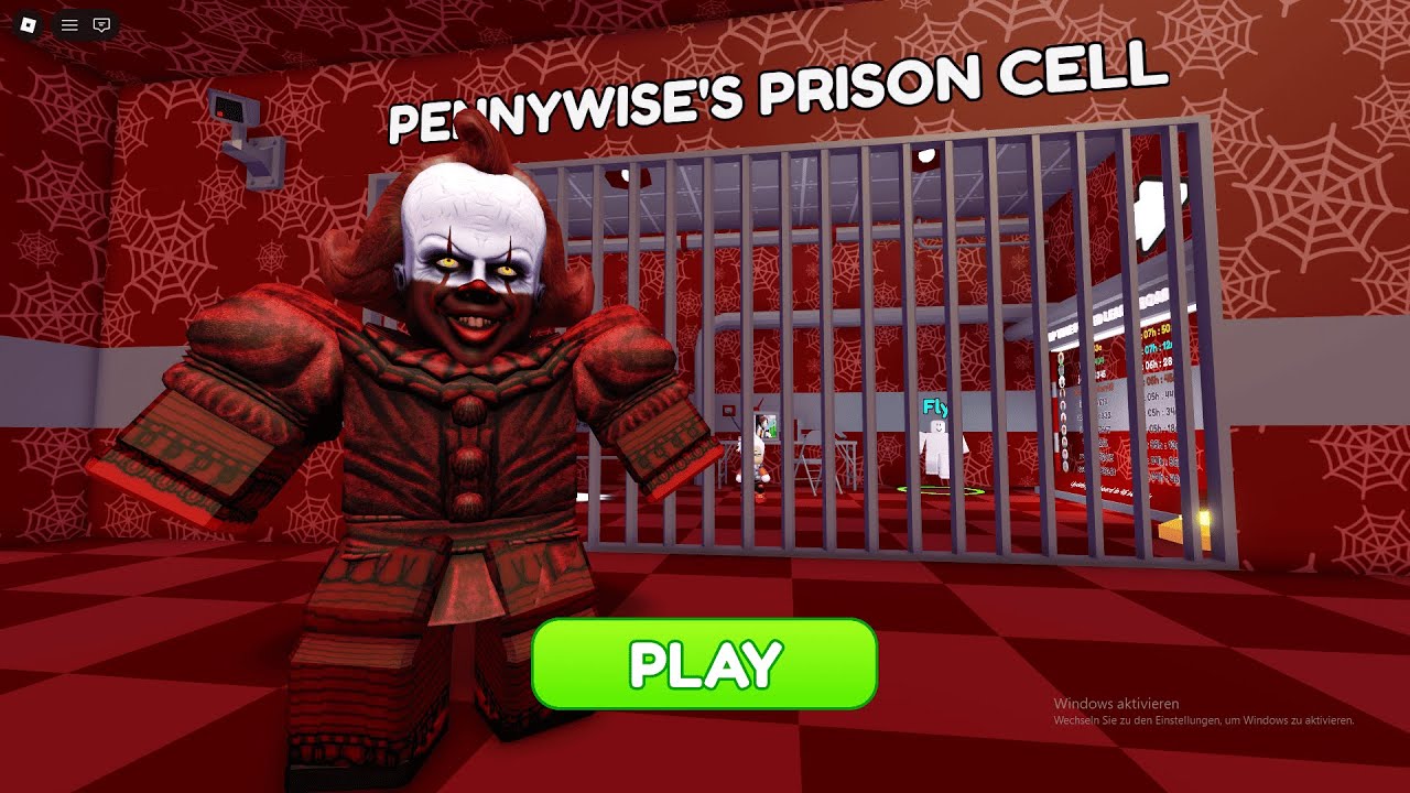 Escaping PENNYWISE'S PRISON RUN! Obby roblox! Gameplay Walkthrough