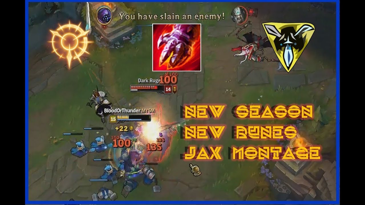 NEW RUNES ON JAX IS SO BUSTED!! (Season 8 Jax Montage)