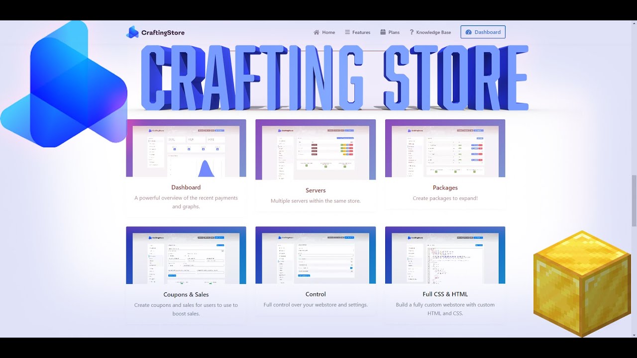 Minecraft Webstore - CraftingStore Showcase