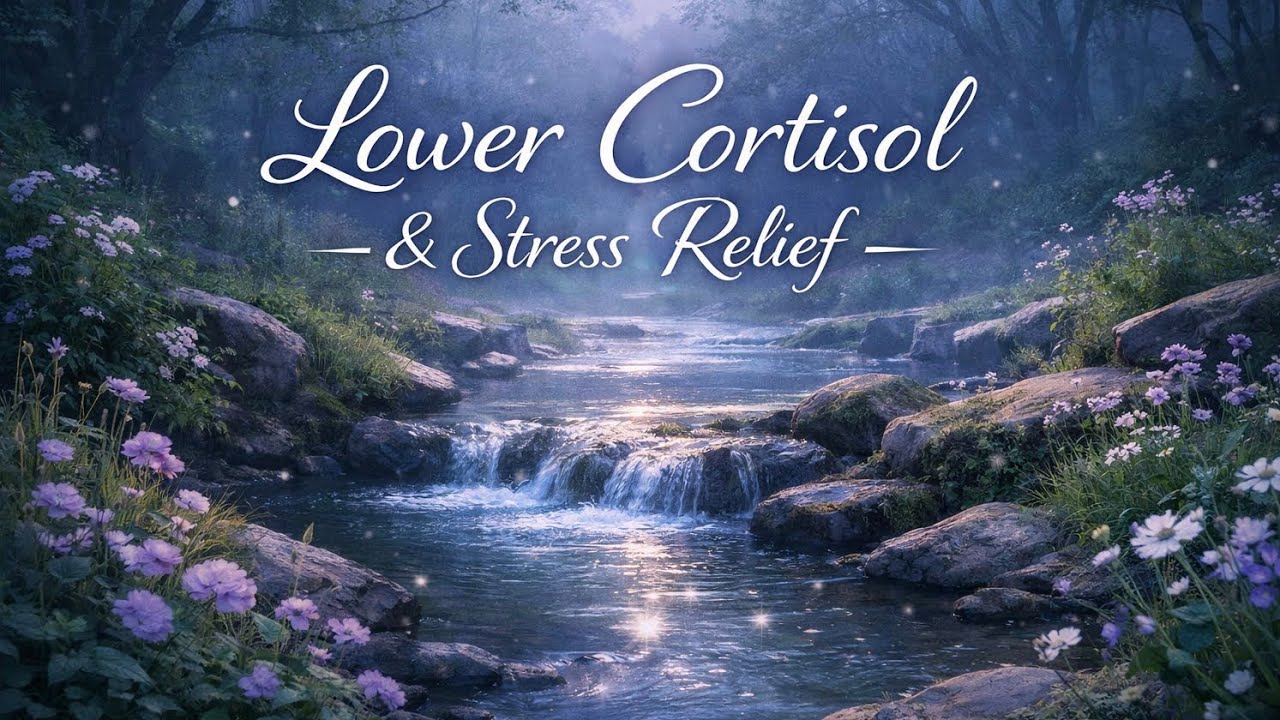 528 Hz 🍃 Lower Cortisol Levels | Stress Relief Frequency for Deep Calm & Nervous System Relaxation