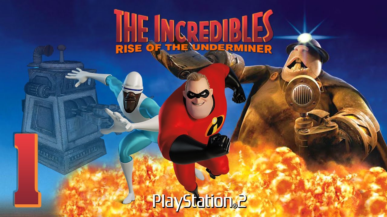 The Incredibles: Rise of the Underminer (PS2) - Co-Op Playthrough Level 1 - Underminer Threat
