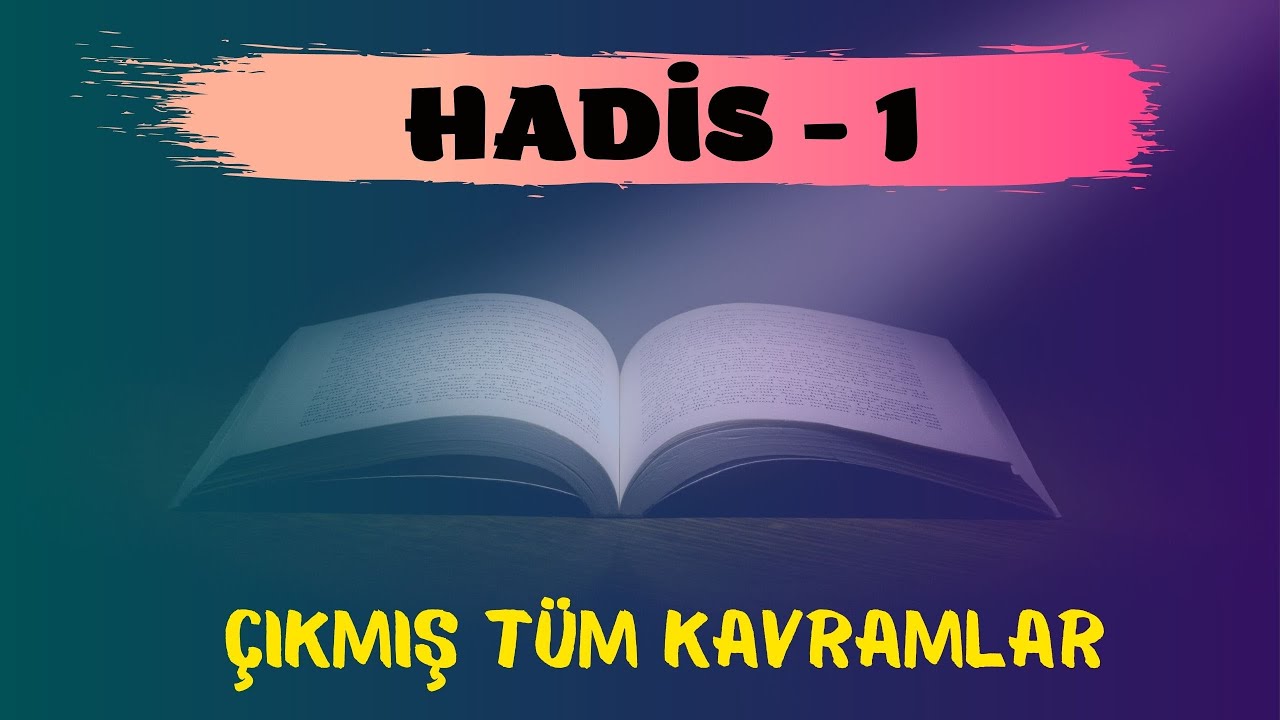 DİKAB HADİS -1 Çıkmış sorulardaki tüm kavramlar (DİKAB DHBT HADİS SORU KAÇIRMA)