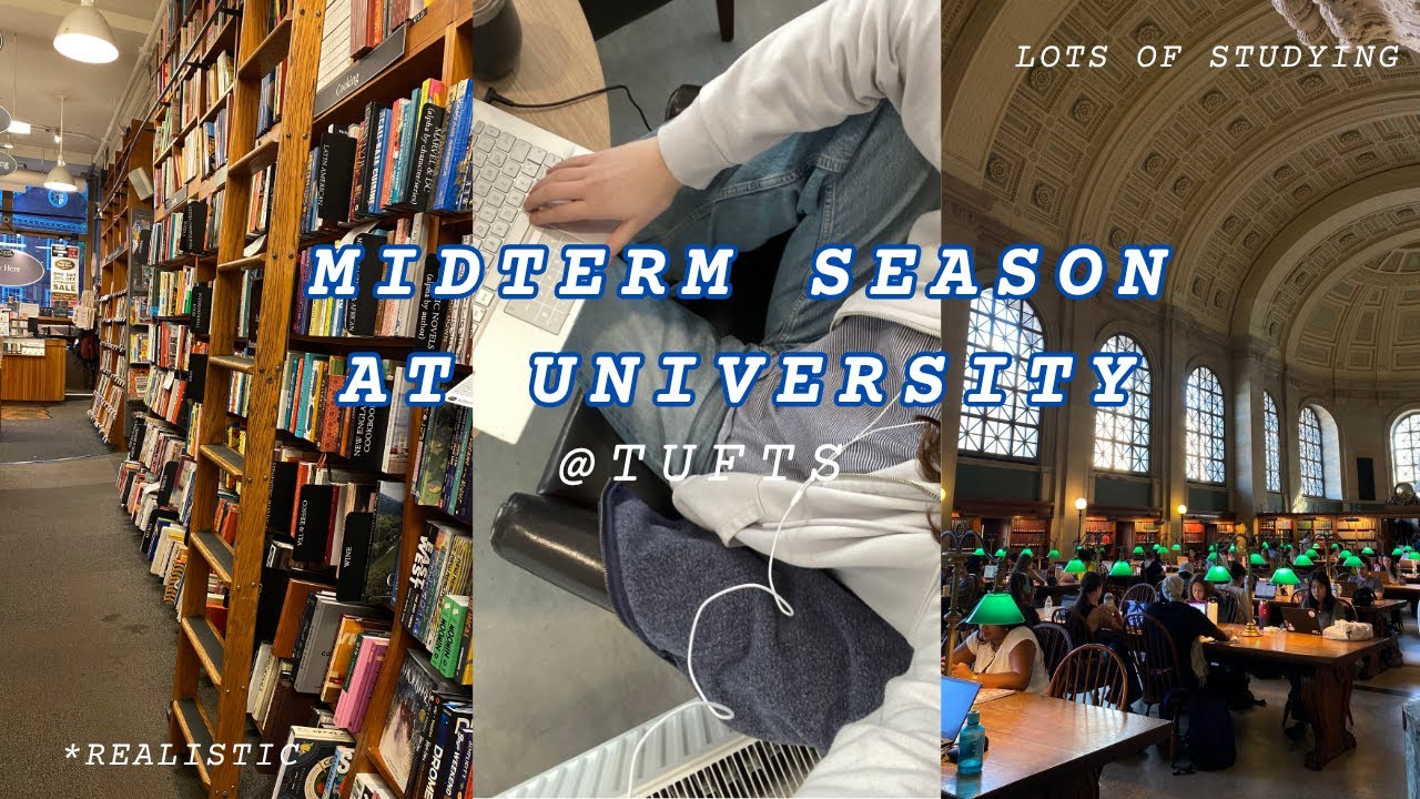 exam szn @ tufts 📓late night studying, life at uni, and more *realistic
