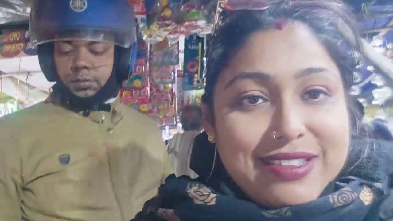 চলে গেলাম তোমাদের দাদাভাই কে নিয়ে শ্যামনগরের পৌষ কালীর পুজো দিতে #viral # blog video#bengali video 