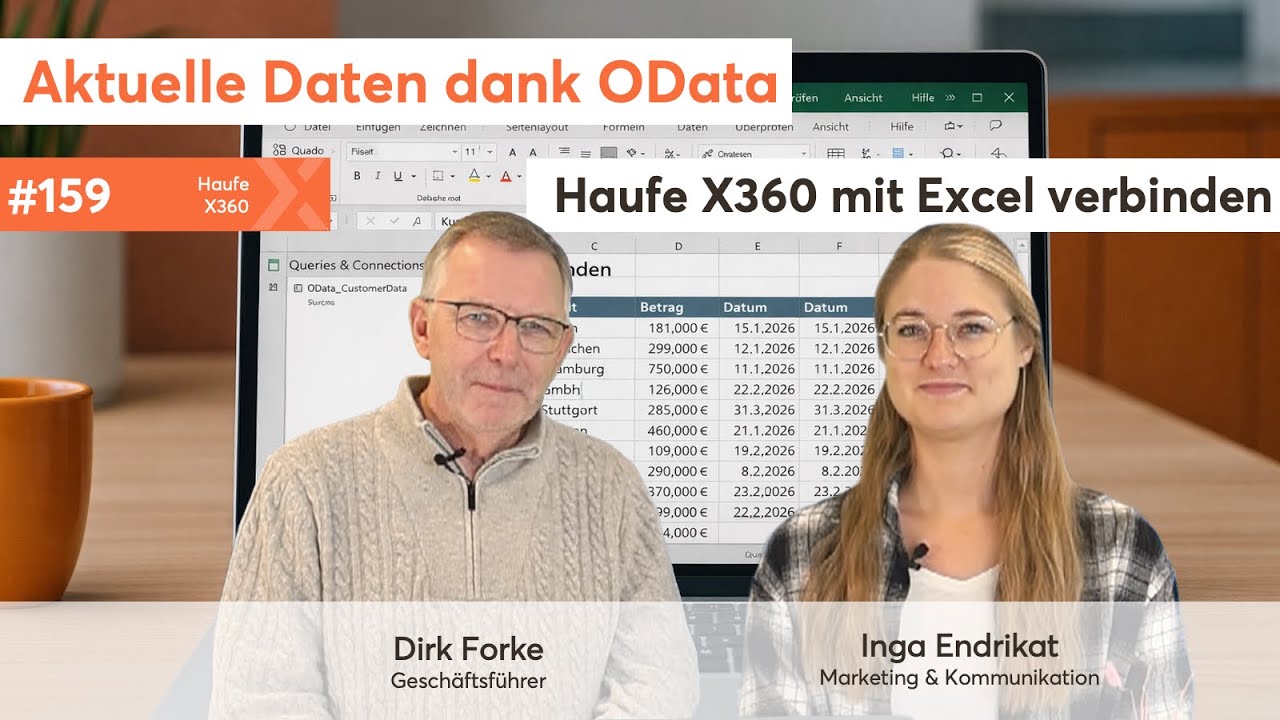 Haufe X360 mit Excel verbinden: Stets aktuelle Daten dank OData