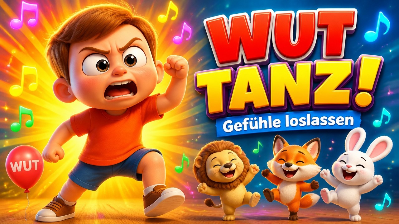 Wut abbauen mit Musik 🎶 Kinderlied &uuml;ber Emotionen &ndash; Der Wut-Tanz