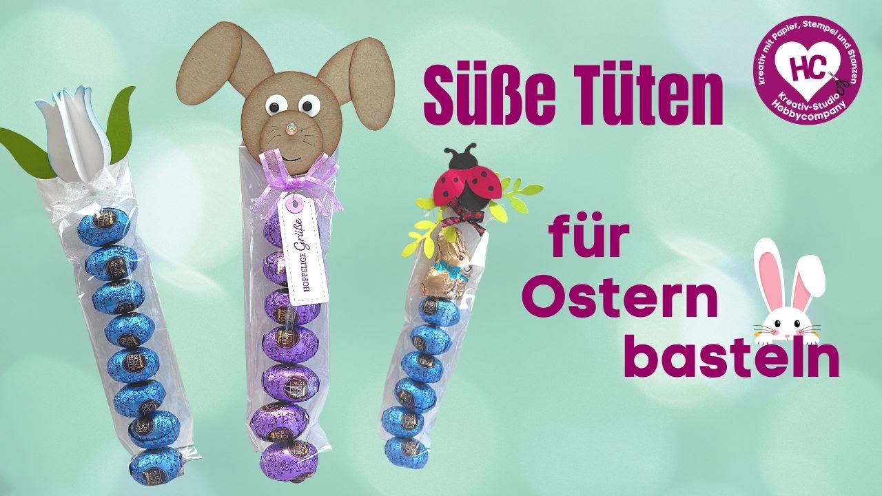 Süße Tüten für Ostern basteln - mit Stanzen von Stampin' Up!