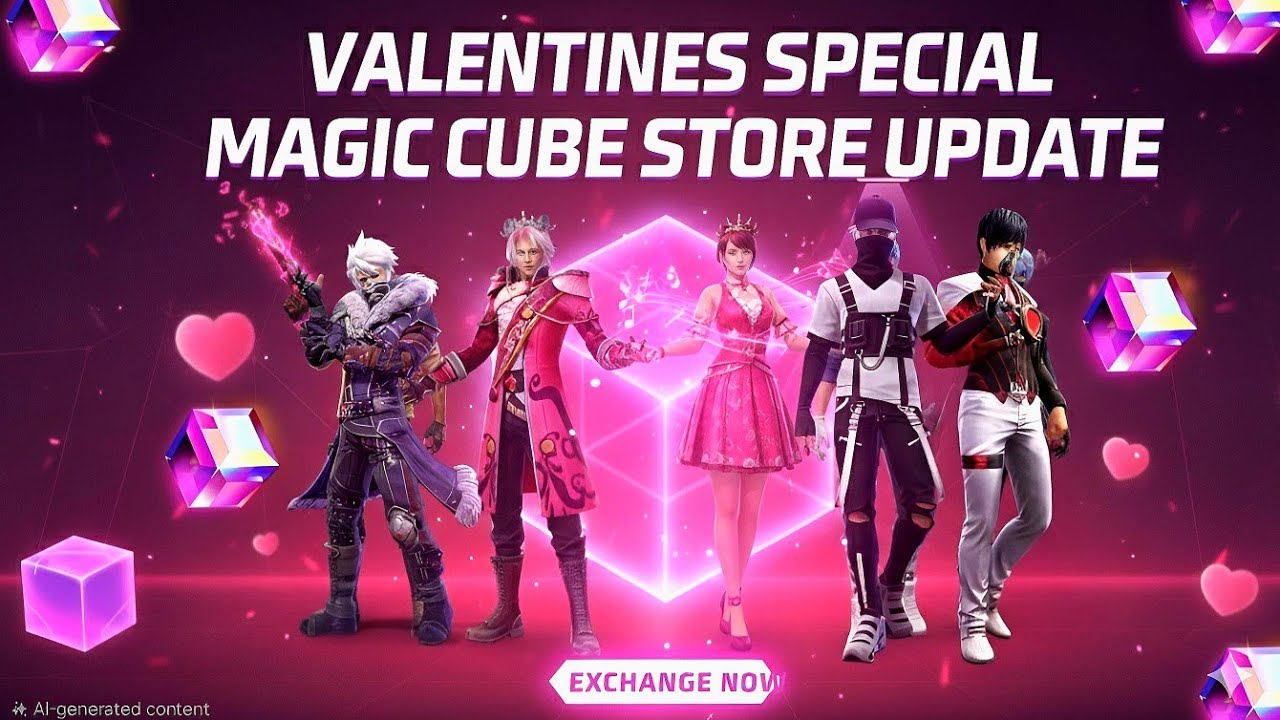 Valentine Special Magic Cube Store 🤩|Free Fire New Event | Ff New Event |Upcoming Events Free Fire