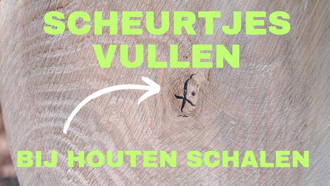 Scheurtjes vullen van Houten schalen | Houtdraaien | Peter Peer