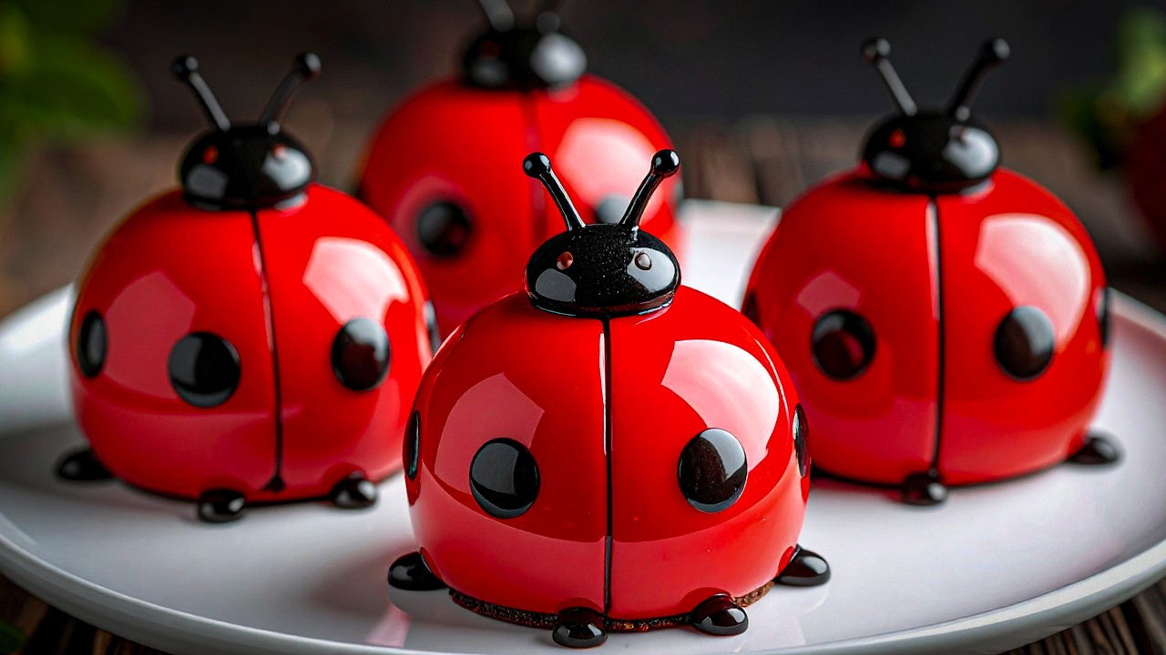 Мои внуки были в восторге! 🐞 Самый милый десерт «Божья коровка» (Без выпечки)