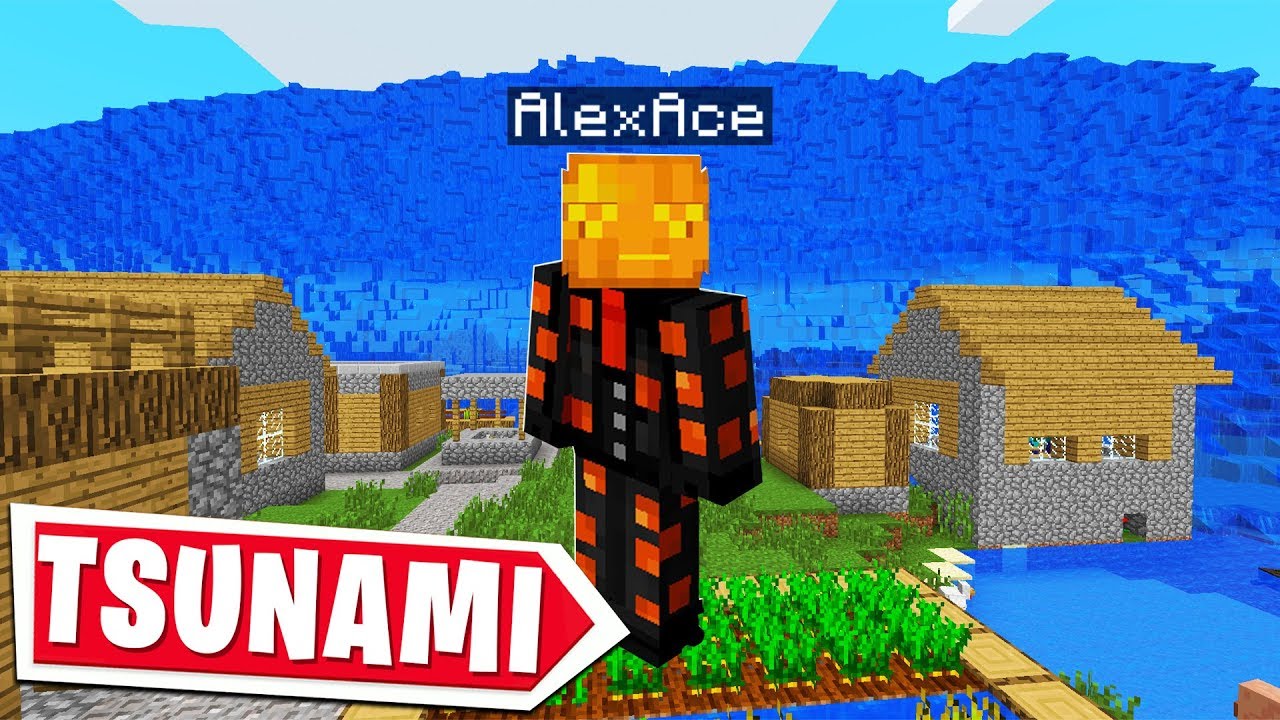 Minecraft EXCEPT WITH A TSUNAMI..