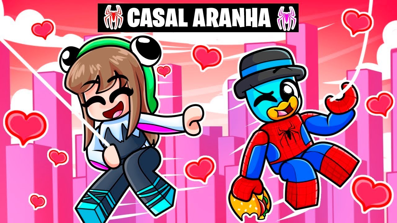 Roblox mas Nos Transformamos No CASAL de SUPER-HERÓIS Mais Forte!