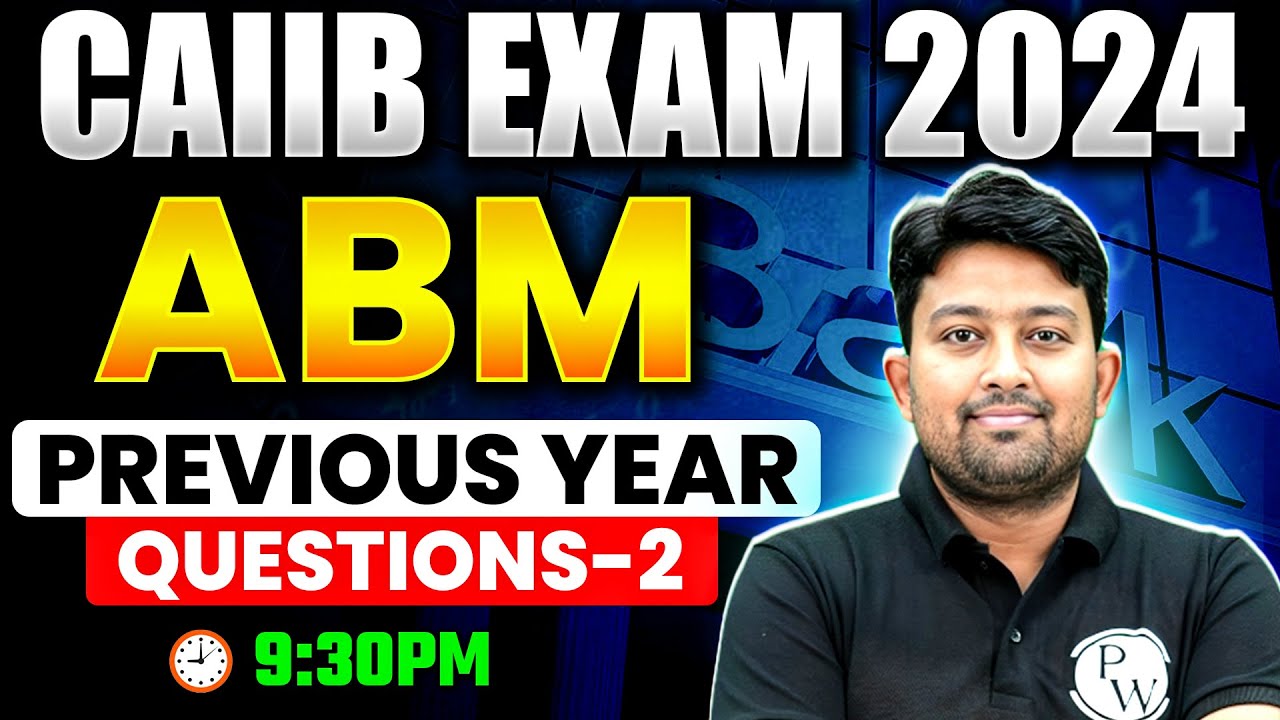 CAIIB Online Classes 2024 | CAIIB ABM Previous Year Questions | CAIIB ABM | by Arvind Sir #2