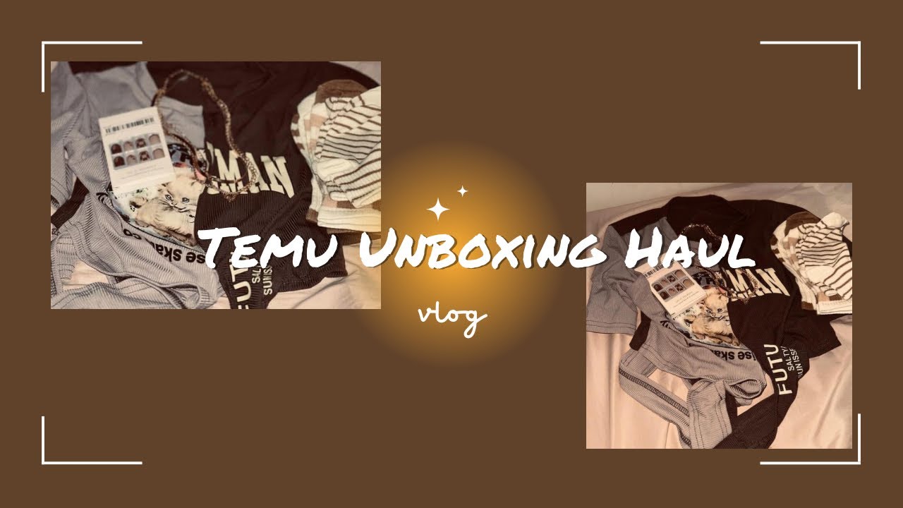 Temu Unboxing Vlog 🧸🍂