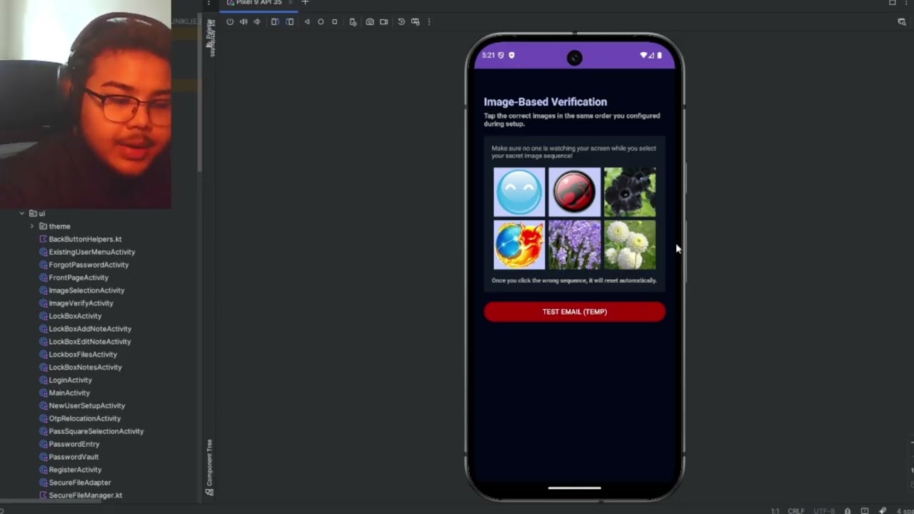 GAOR: Graphical Authentication with OTP Relocation DEMO