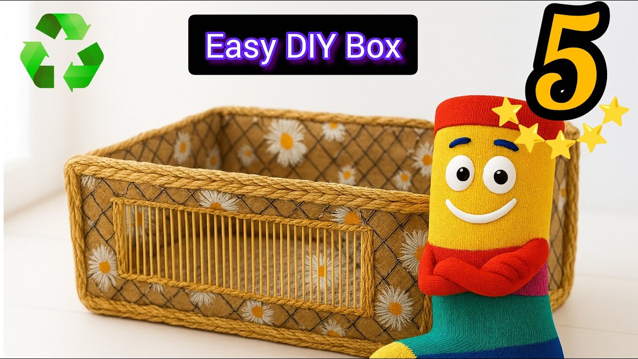 DIY Storage Box 🧺 | Panier décoratif fait main 🇫🇷
