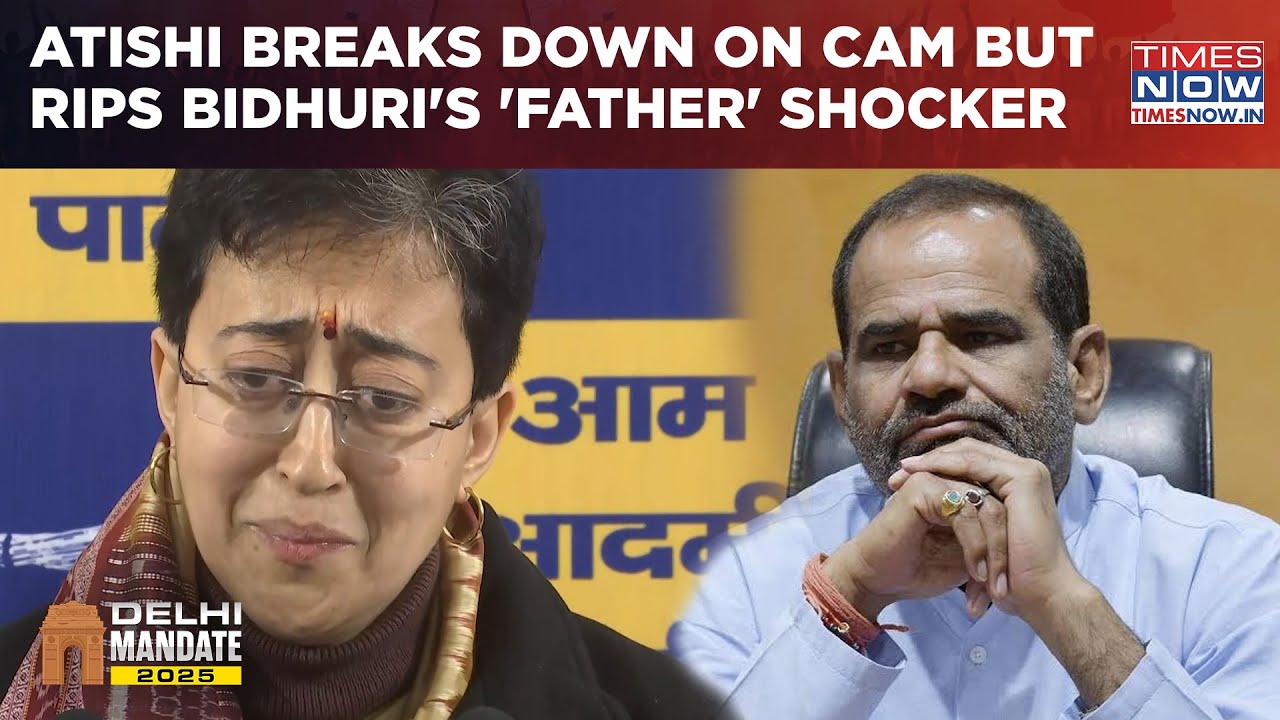 CM Atishi Breaks Down On Cam But Rips Apart Ramesh Bidhuri's 'Father' Shocker |Watch |Delhi Election