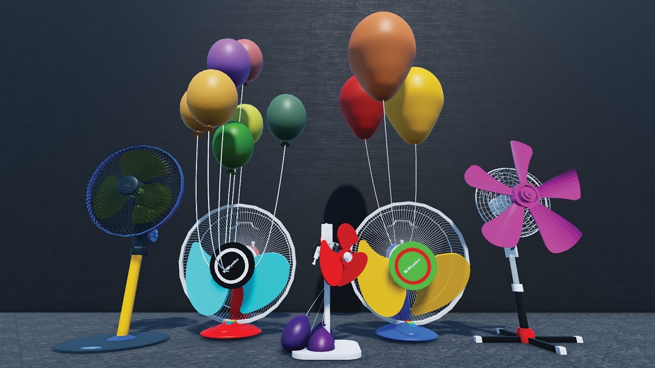 New Invention Funny Wobbly Fan With Balloons, Super Rare Fans Video
