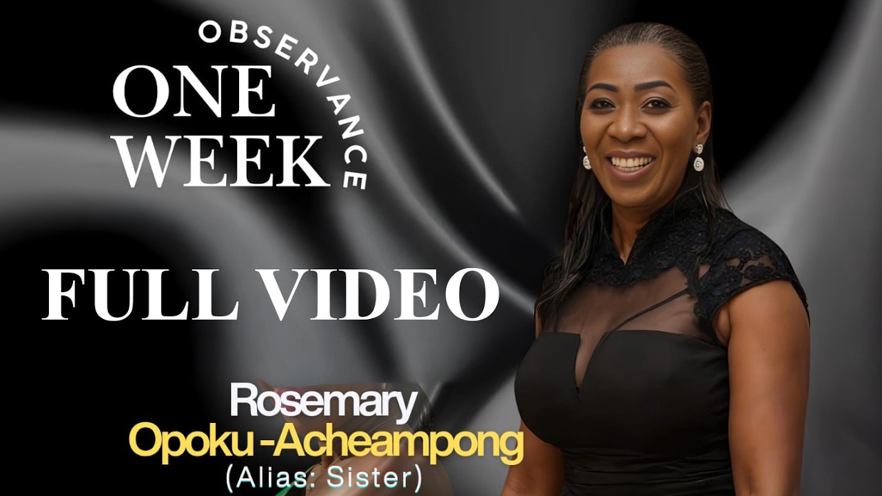 ROSEMARY OPOKU-ACHEAMPONG (AKA SISTER)'S ONE WEEK OBSERVATION IN LONDON FULL VIDEO
