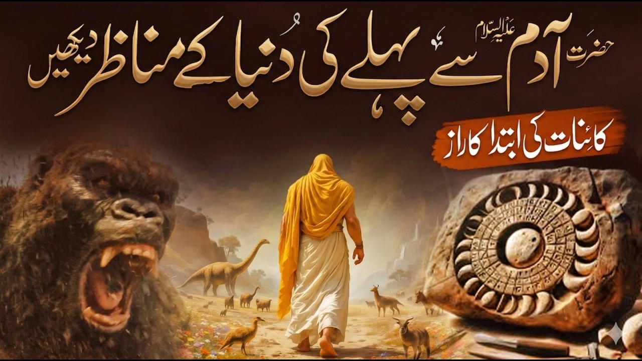 پہلا انسان  تخلیق کا اسلامی بیانHazrat Adam As Se Pehle Ki Dunya Ka Manzar | World Before Adam