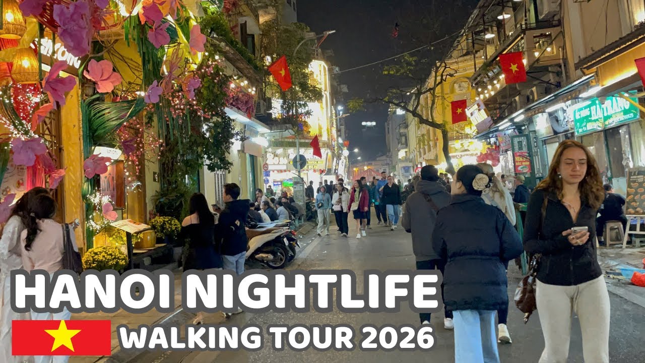 HANOI Nightlife Walking Streets 🇻🇳 Vibrant Nightlife VIETNAM 🇻🇳 the Old Quarter Walking Tour