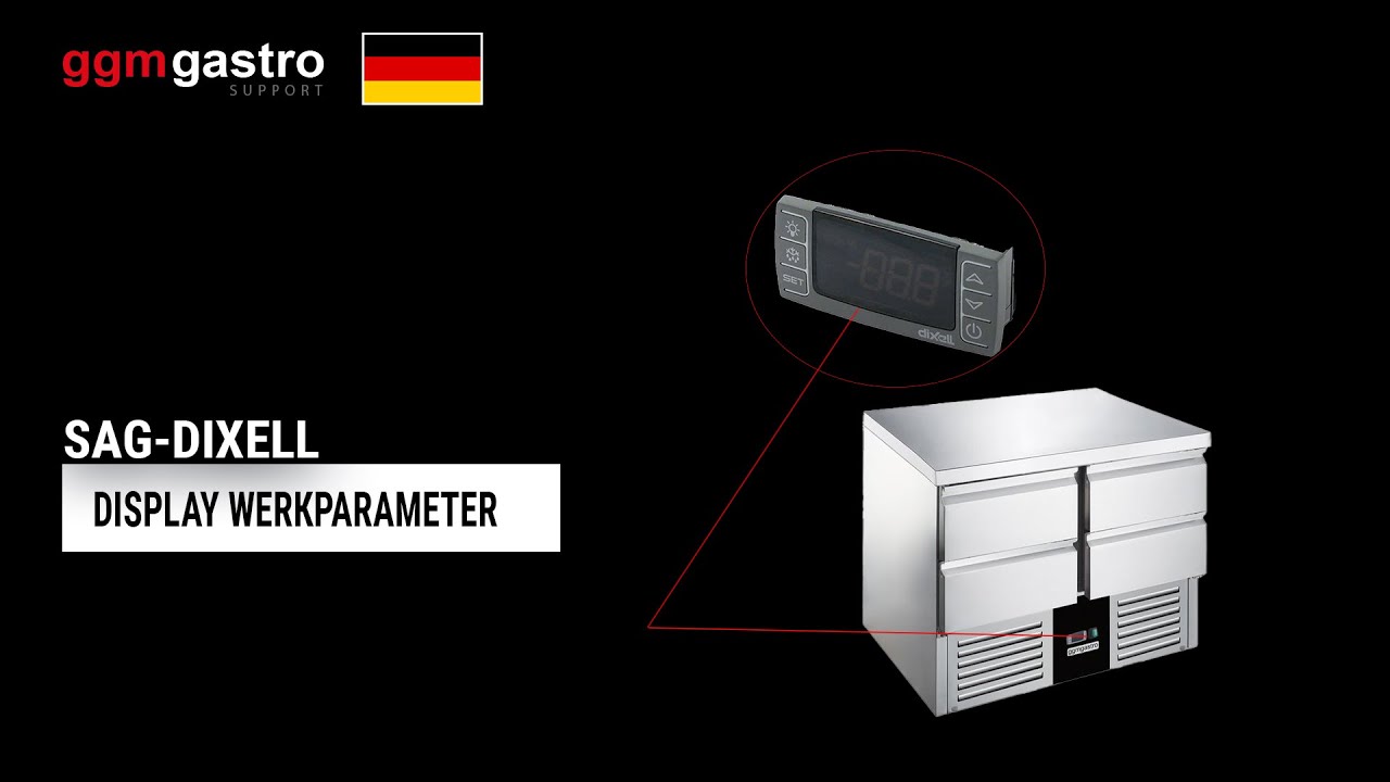 SALADETTEN SAG - DIXELL DISPLAY WERKPARAMETER - GGM GASTRO