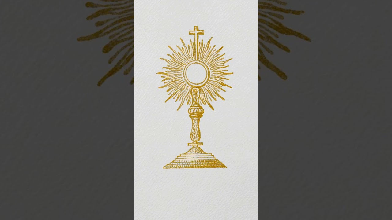 Drawing The Blessed Sacrament Monstrance - Digital Art