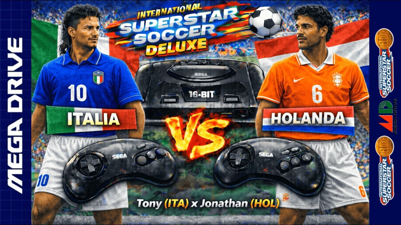 Torneio ISS Deluxe - Fase Preliminar Jogo 4 - Tony 🇮🇹 x 🇳🇱 Jonathan
