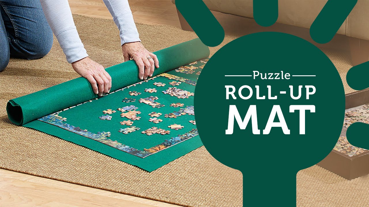 Puzzle Roll-Up Mat Keeps Pieces in Place