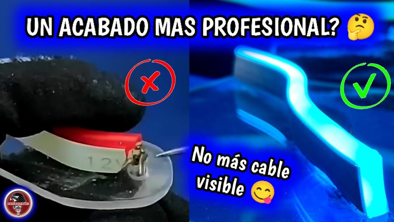 Acabados profesionales en los letreros de LED neón? 🤔NO MAS CABLE VISIBLE 😋