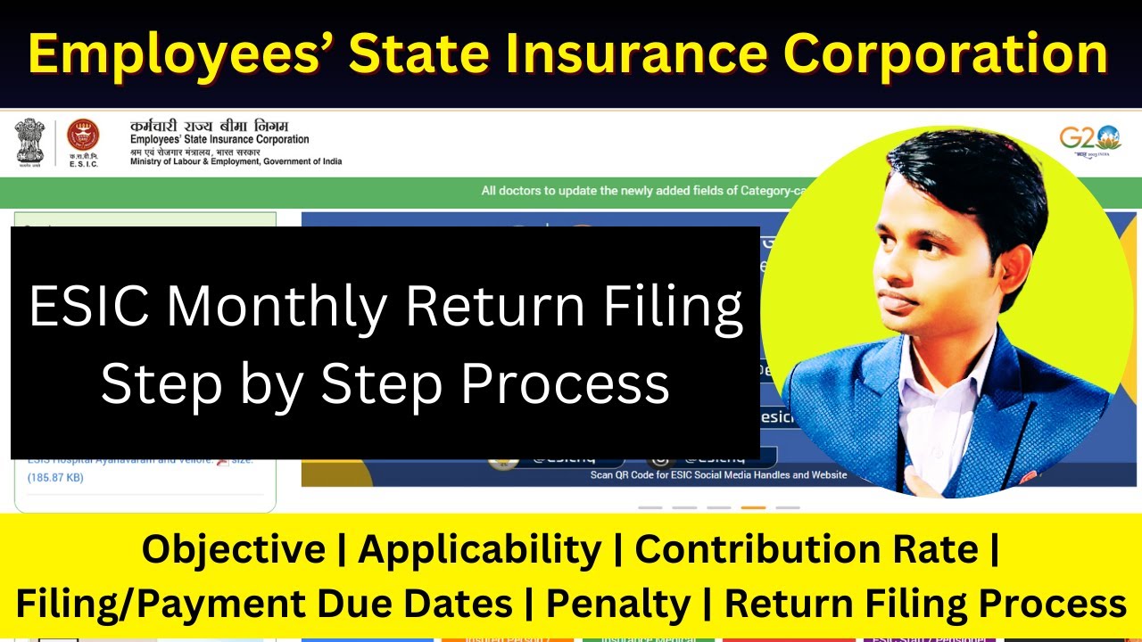 How to File ESIC Return Online | Applicability, Contribution Rate, Filing/Payment Due Dates, Penalty