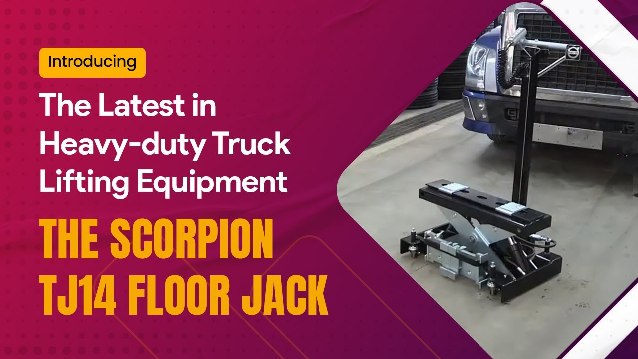 Introducing The Latest in Heavy-Duty Truck Lifting Equipment The Scorpion TJ14 Floor Jack