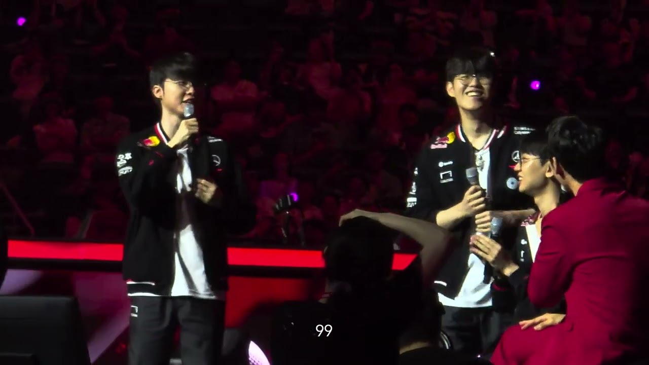 【T1 FANCAM】 FAKER and ONER singing “Thorn” by Buzz at T1 Homeground 20250725
