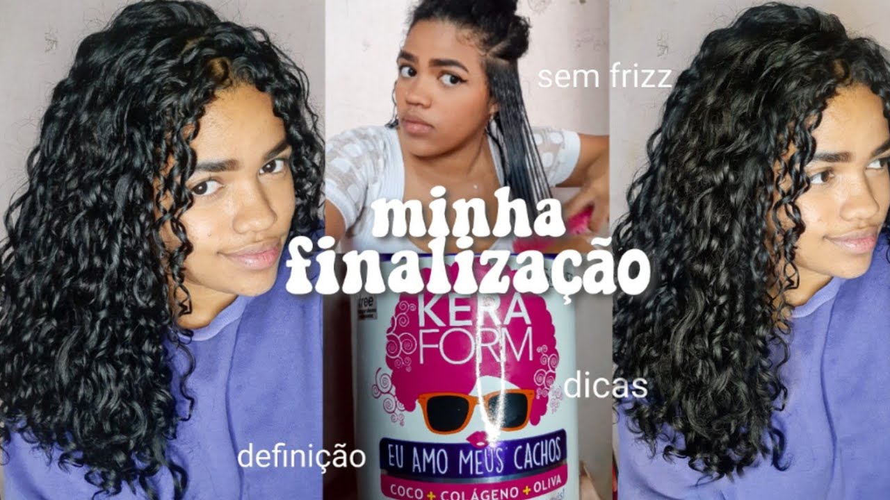 MINHA FINALIZAÇÃO ATUALIZADA | ~definição e volume, zero frizz~✨🤍