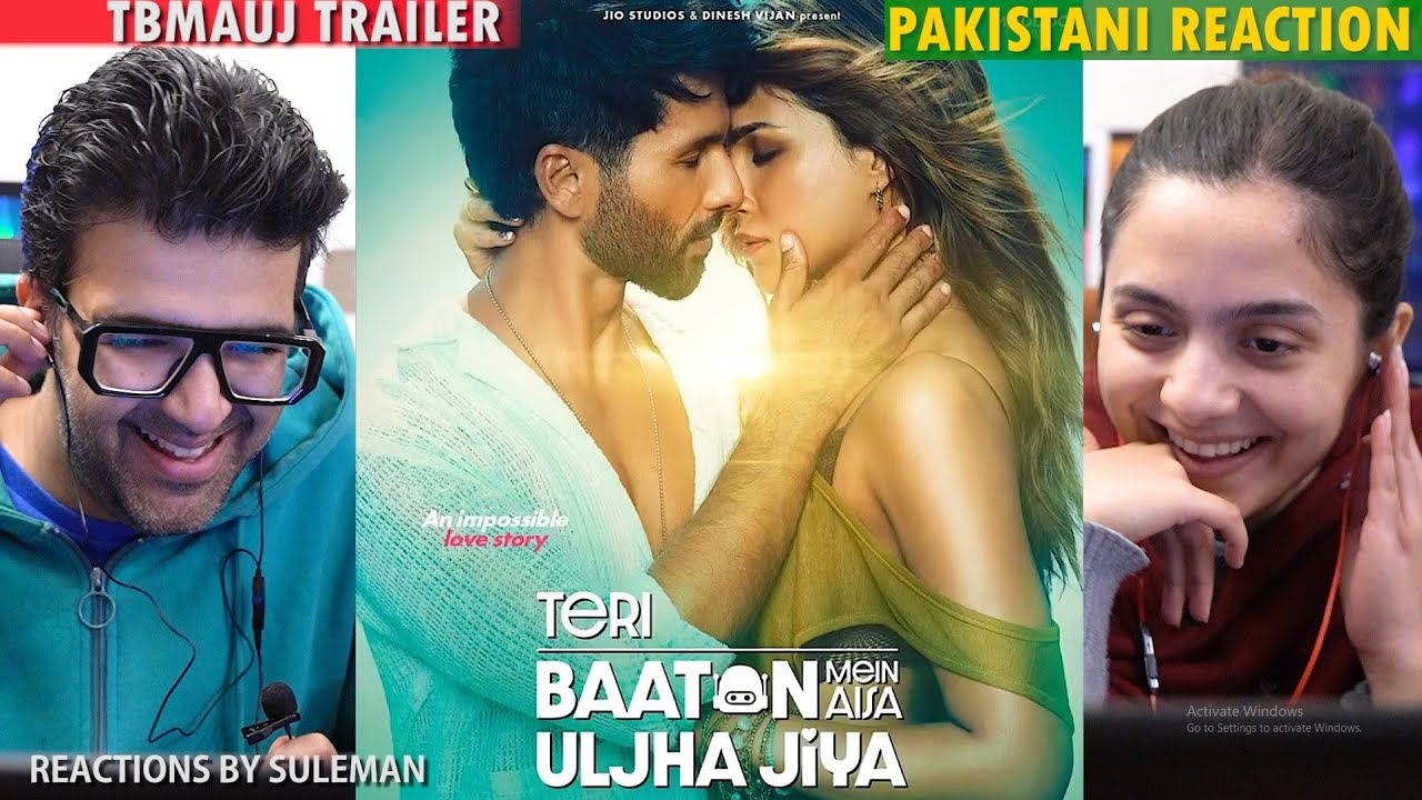 Pakistani Couple Reacts To Teri Baaton Mein Aisa Uljha Jiya Trailer | Shahid K | Kriti S
