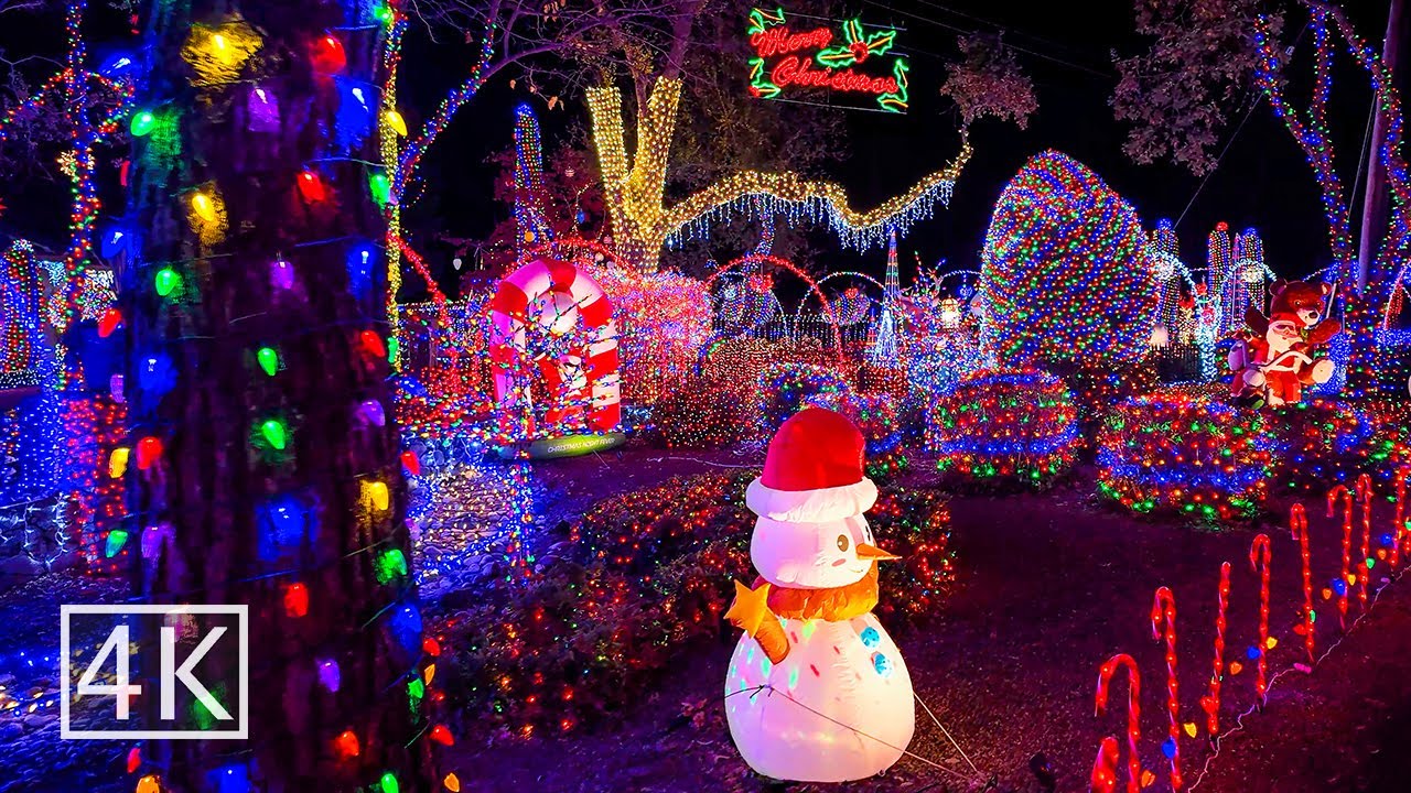 [4K] 🎄 Christmas Lights - Loomis California