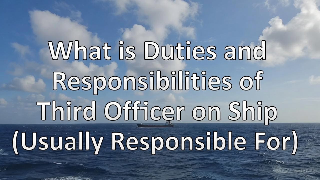 Duties and Responsibilities of Third Officer on Ship