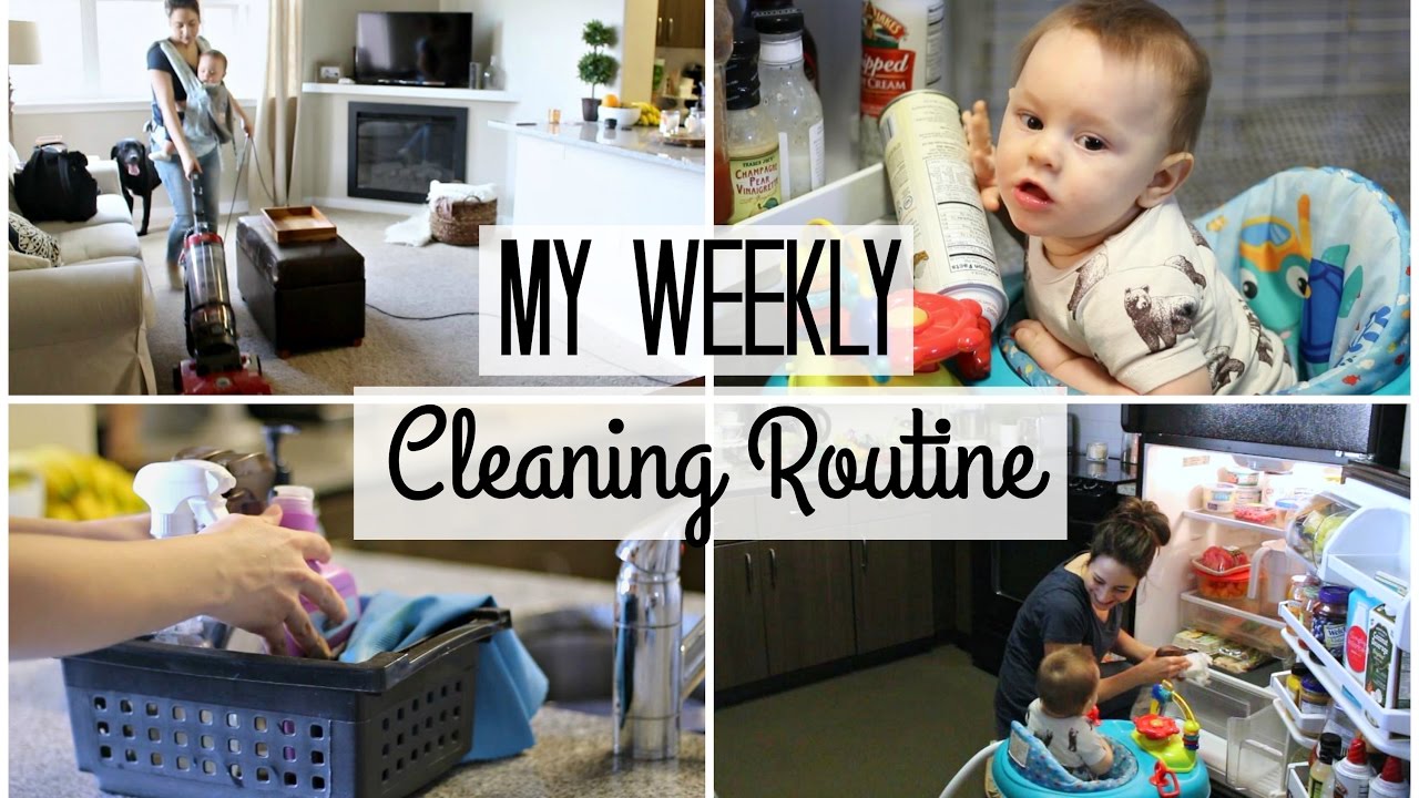 My Weekly Cleaning Routine! Working Mom Edition! | Justine Marie
