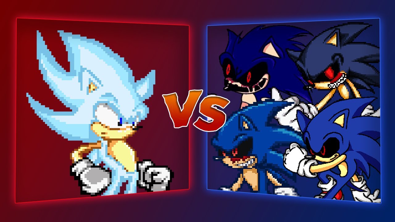 MUGEN Battle - Hyper Sonic vs Sonic.EXE x4