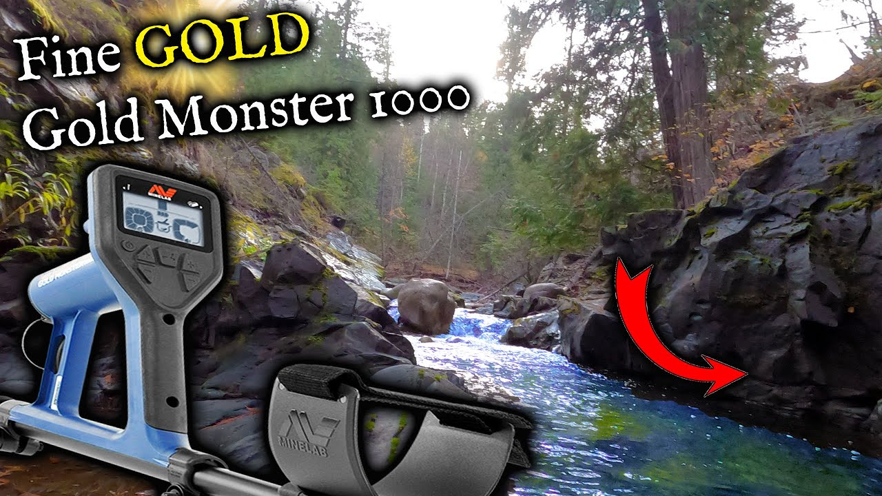 Обзор Minelab Gold Monster 1000. Тестирование его использования для поиска мелкого золота.